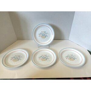 CORELLE Country Cottage Salad Dessert Plates 7 1/4" Set of 4 Corning Ware USA
